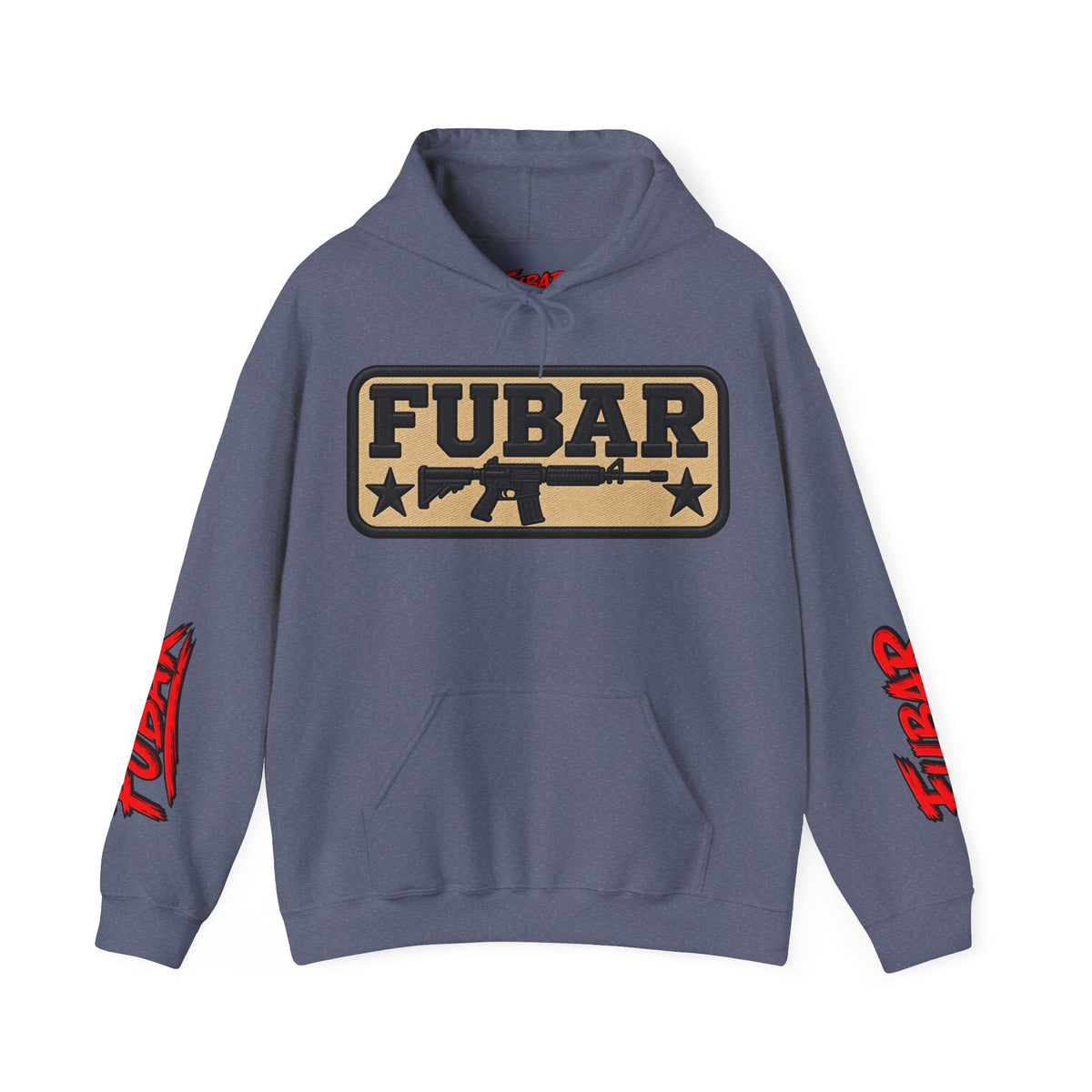 FUBAR Military Pinup Hoodie — Support Our Troops Graphic Sweatshirt