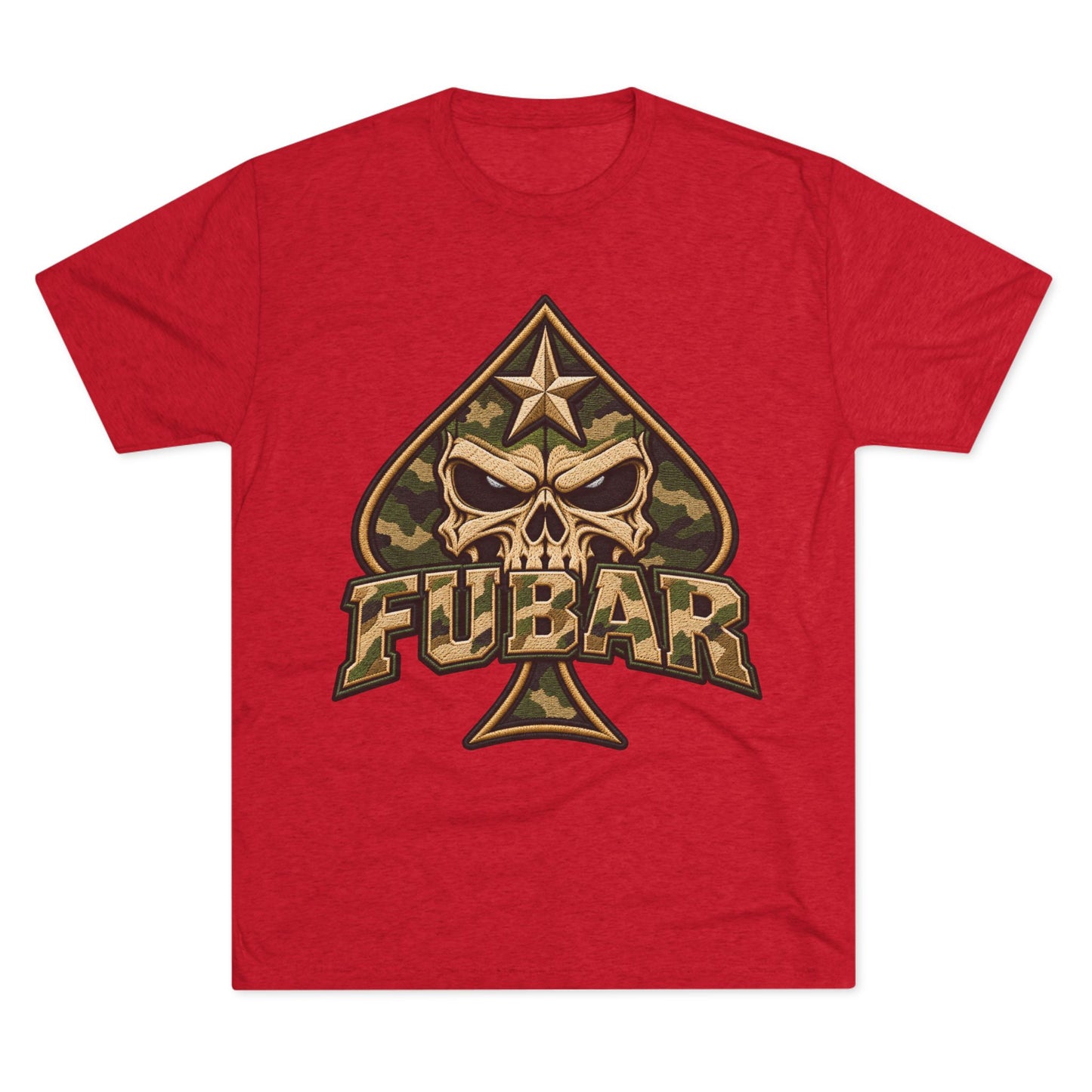 Military Ace Spade Graphic Shirt