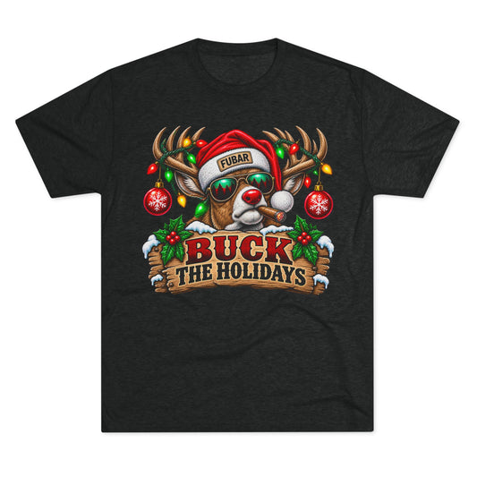 Buck the Holidays Reindeer T‑Shirt