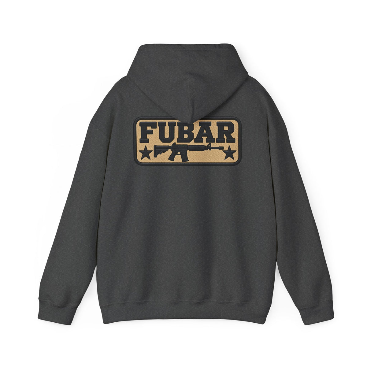 Military-Inspired Gun Graphic Pullover
