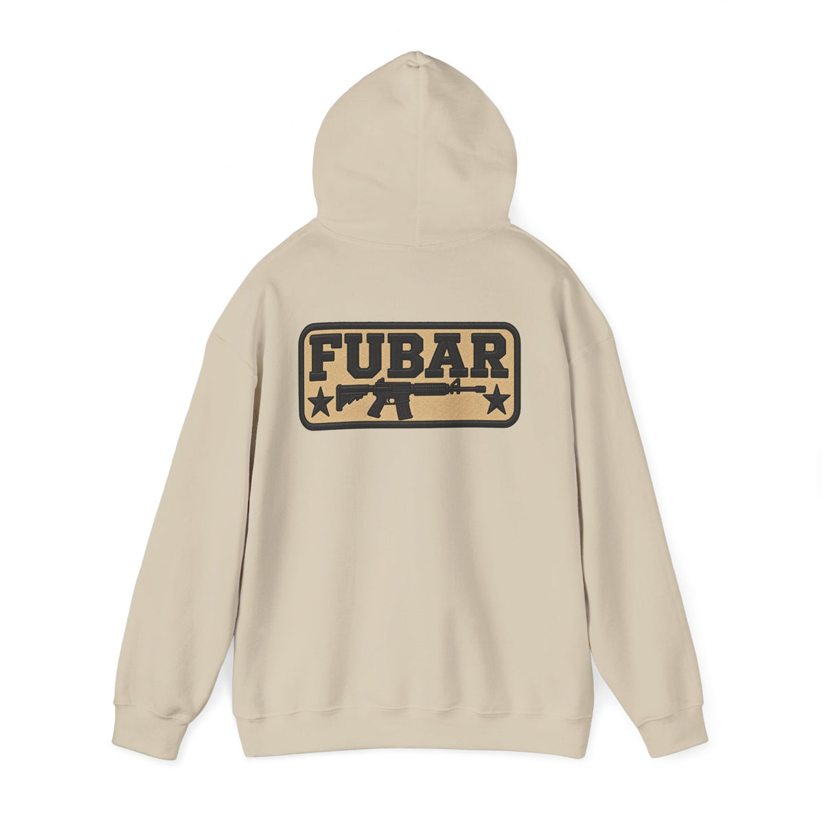 Military-Inspired Gun Graphic Pullover