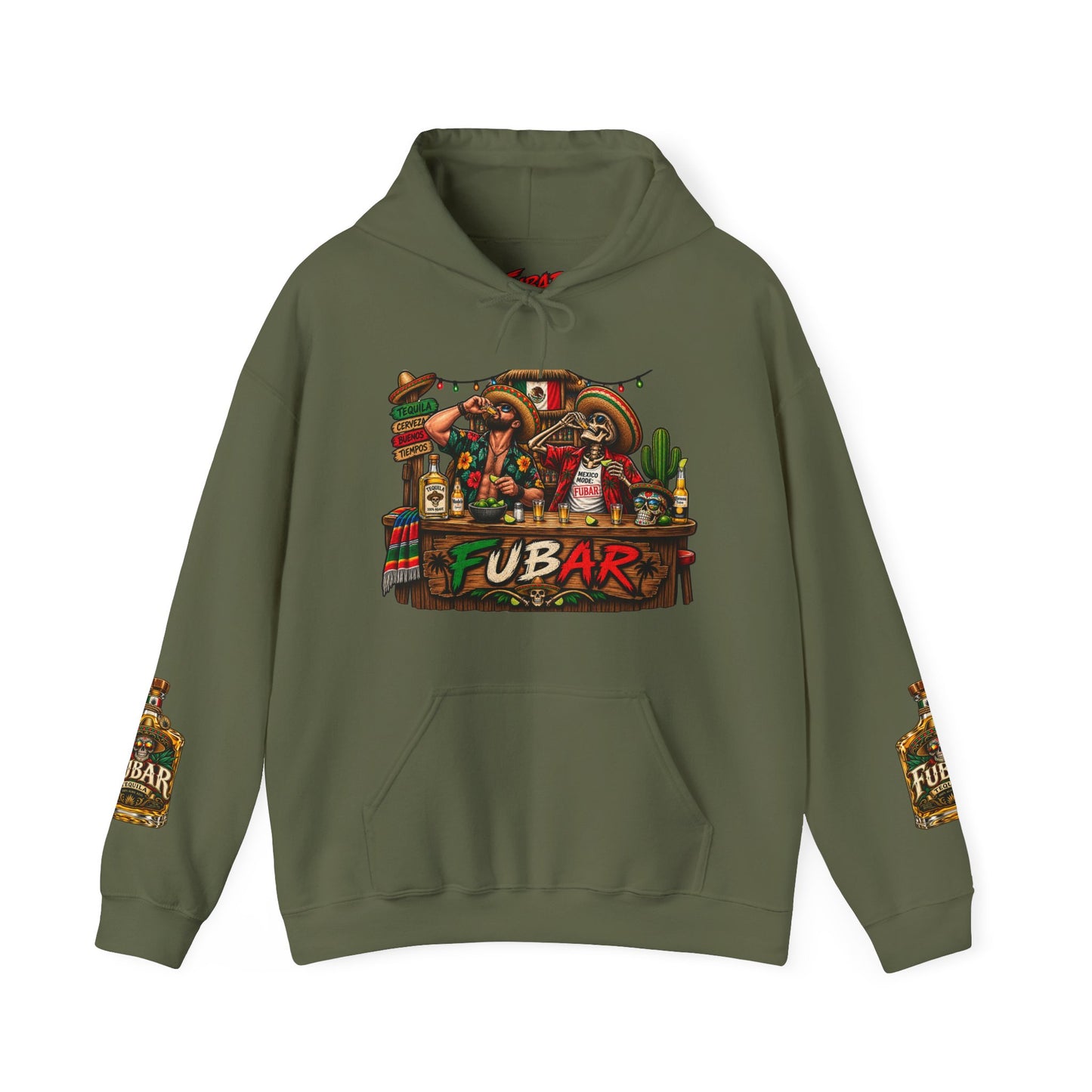 FUBAR Skull Hoodie – Day of the Dead Party Pullover