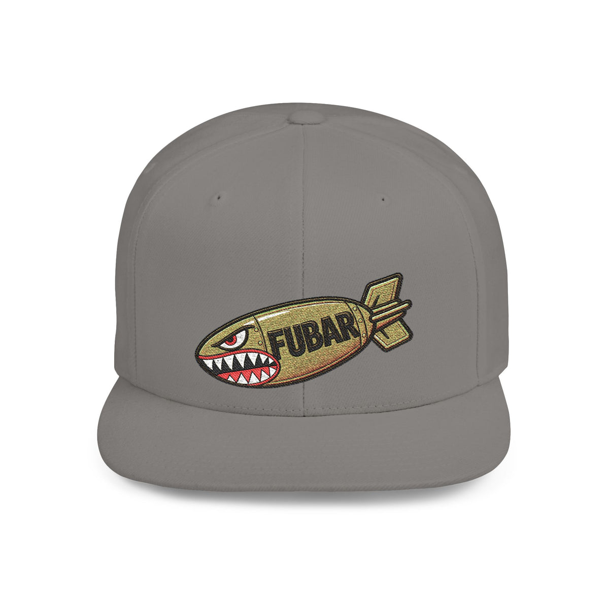 FUBAR Shark Bomber Patch Snapback Hat