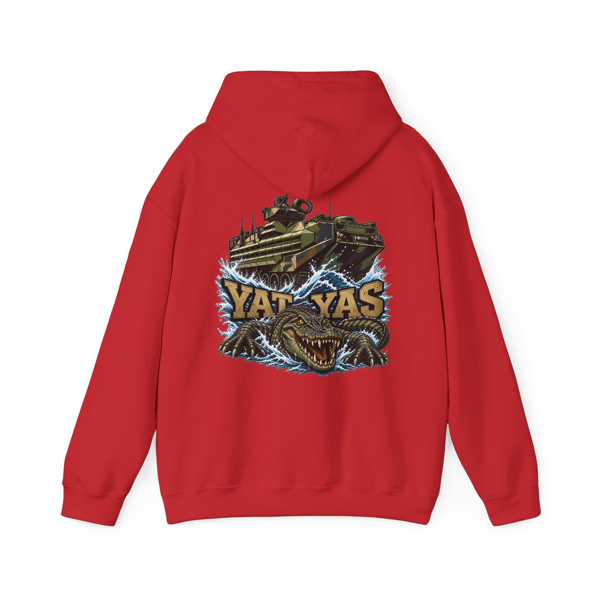 FUBAR Tactical Hoodie — "YAT YAS on Back" Graphic Pullover