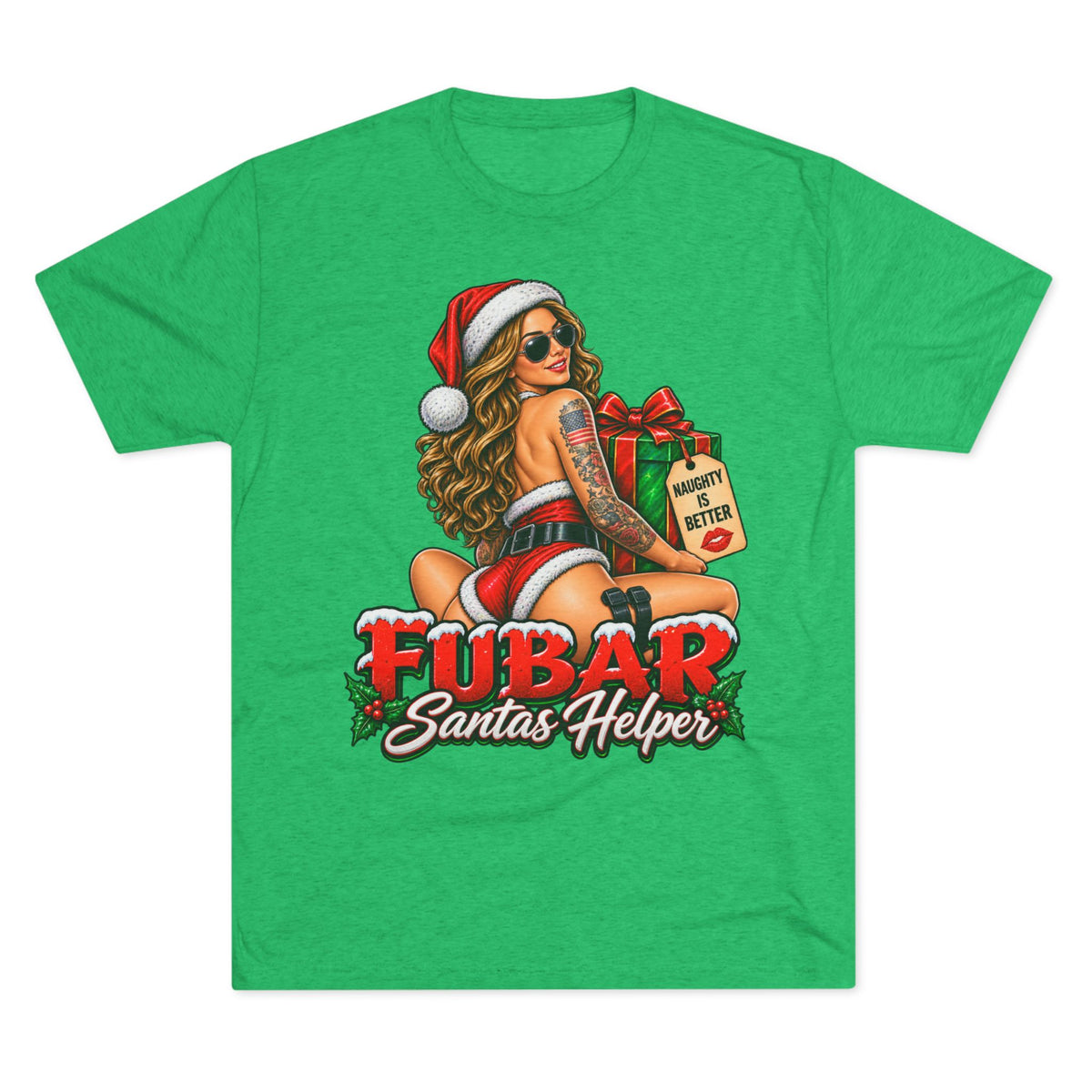 “FUBAR Santa’s Helper” Holiday Pinup Graphic T-Shirt