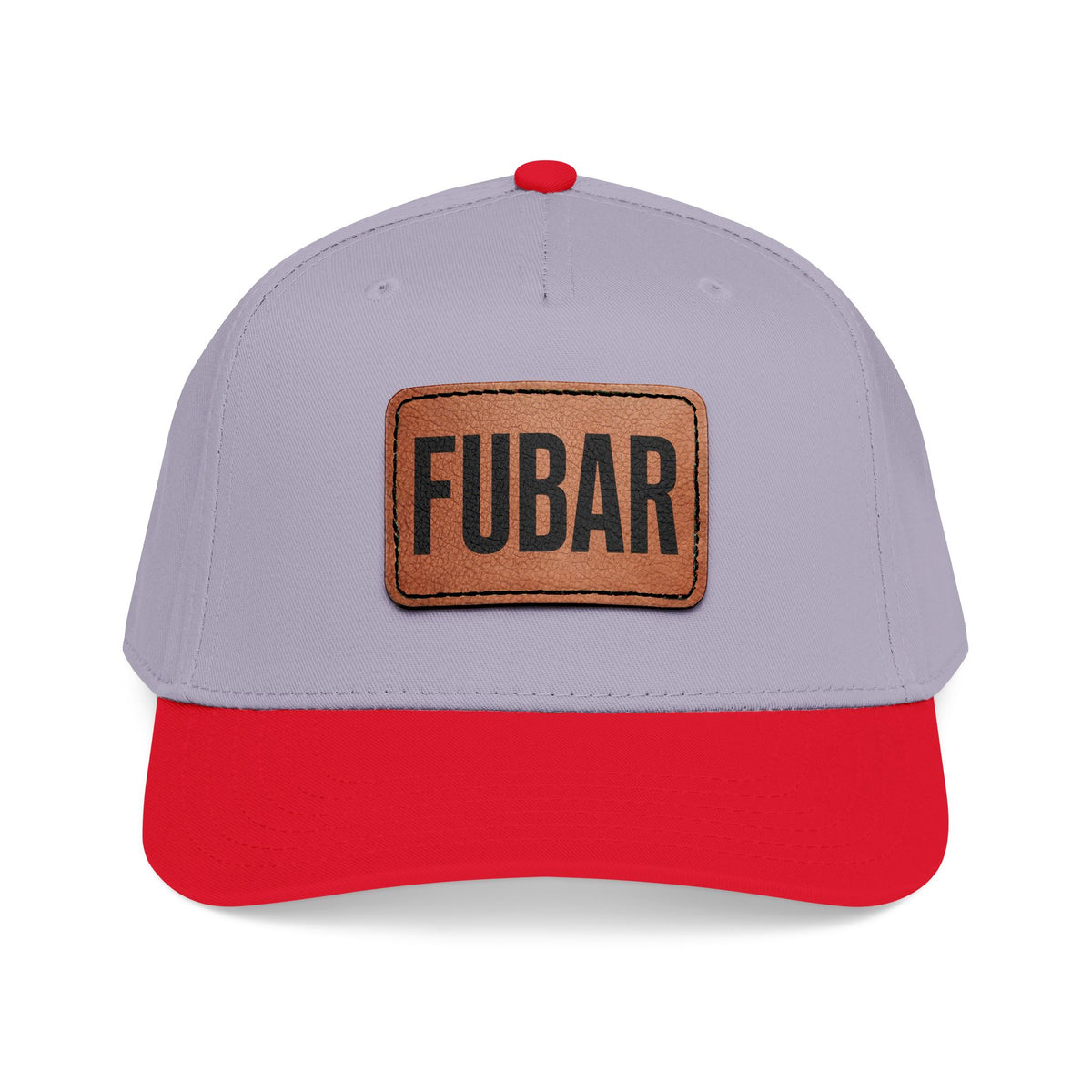 FUBAR Classic Leather Patch Hat