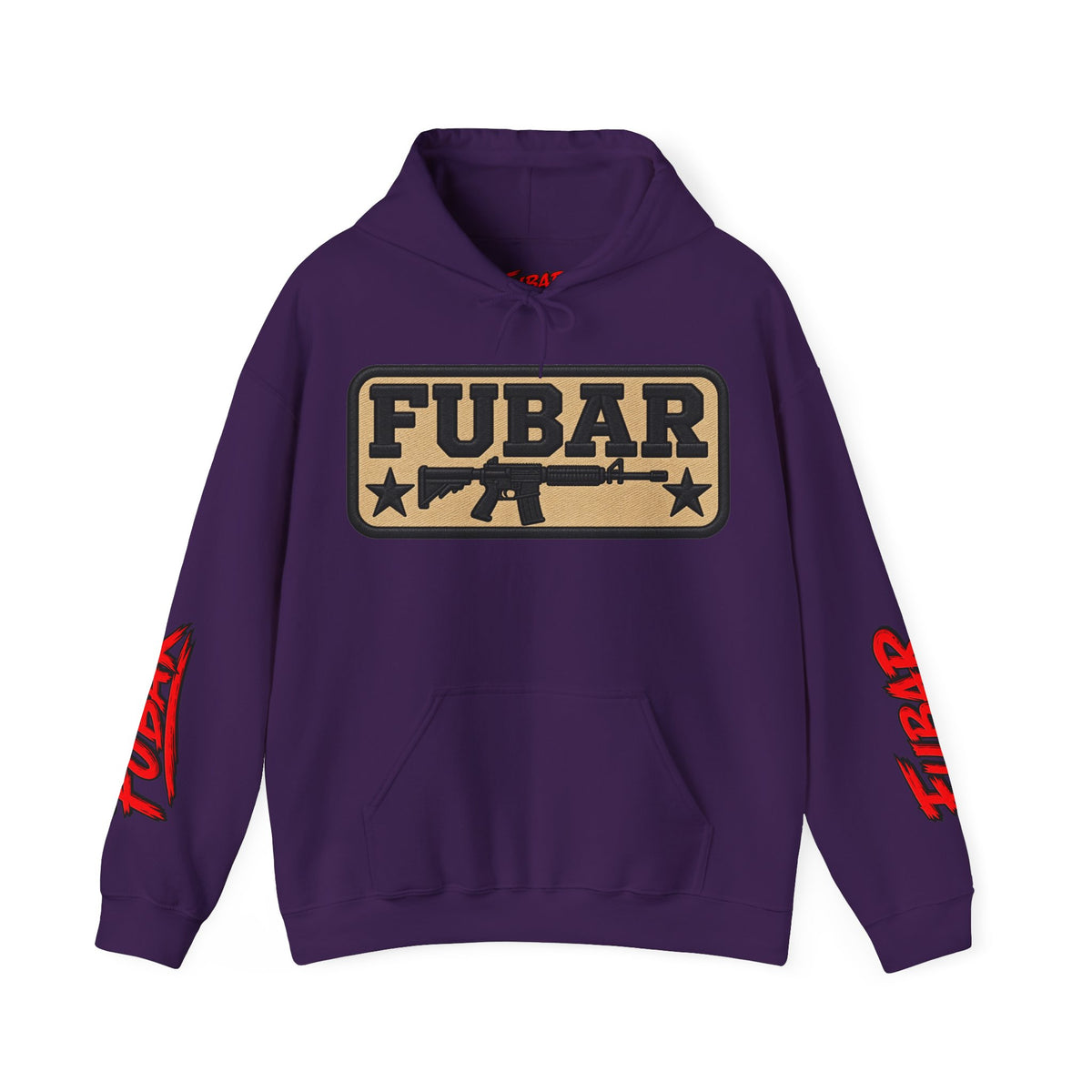 FUBAR Military Pinup Hoodie — Support Our Troops Graphic Sweatshirt