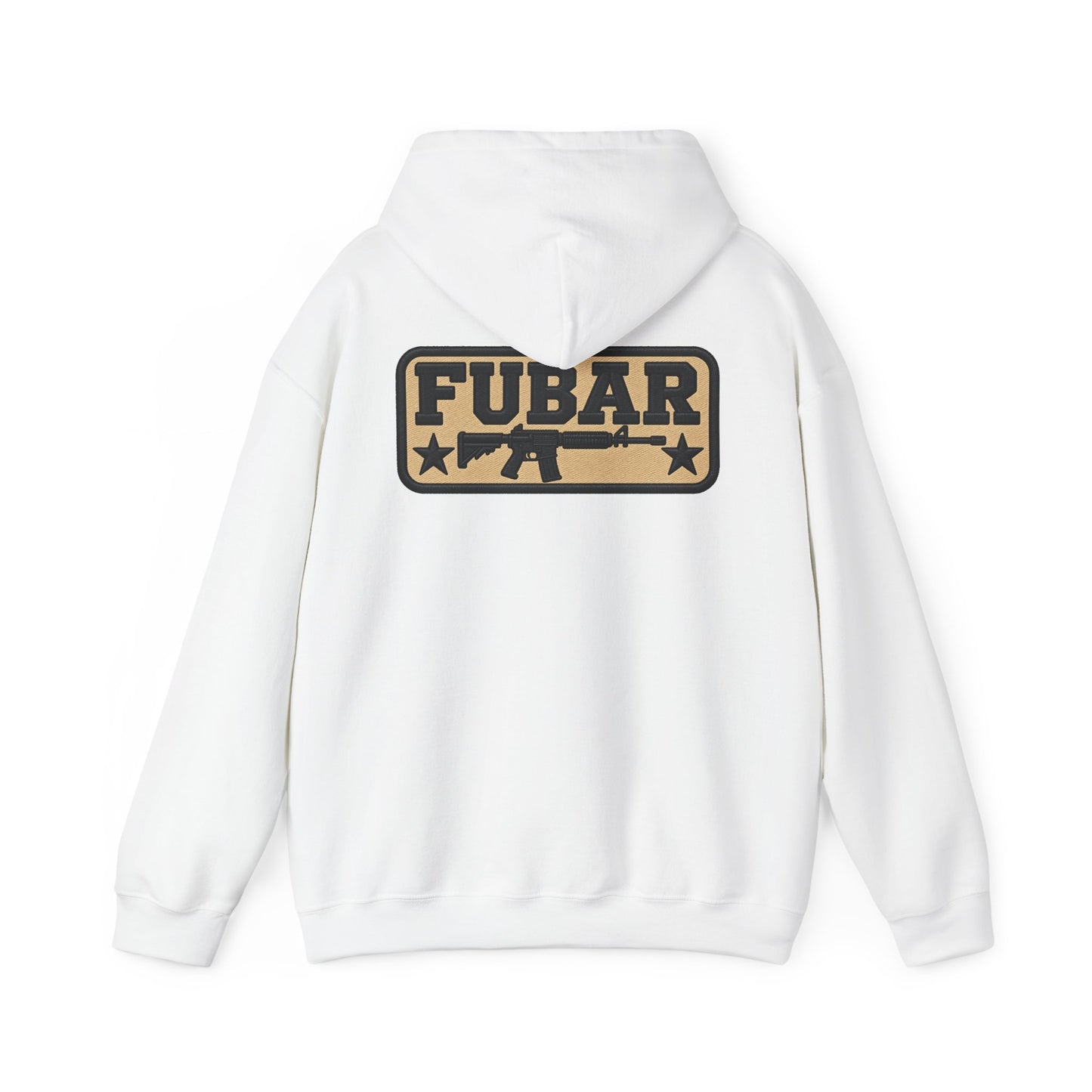 Military-Inspired Gun Graphic Pullover