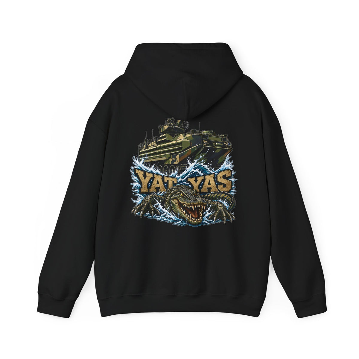 FUBAR Tactical Hoodie — "YAT YAS on Back" Graphic Pullover