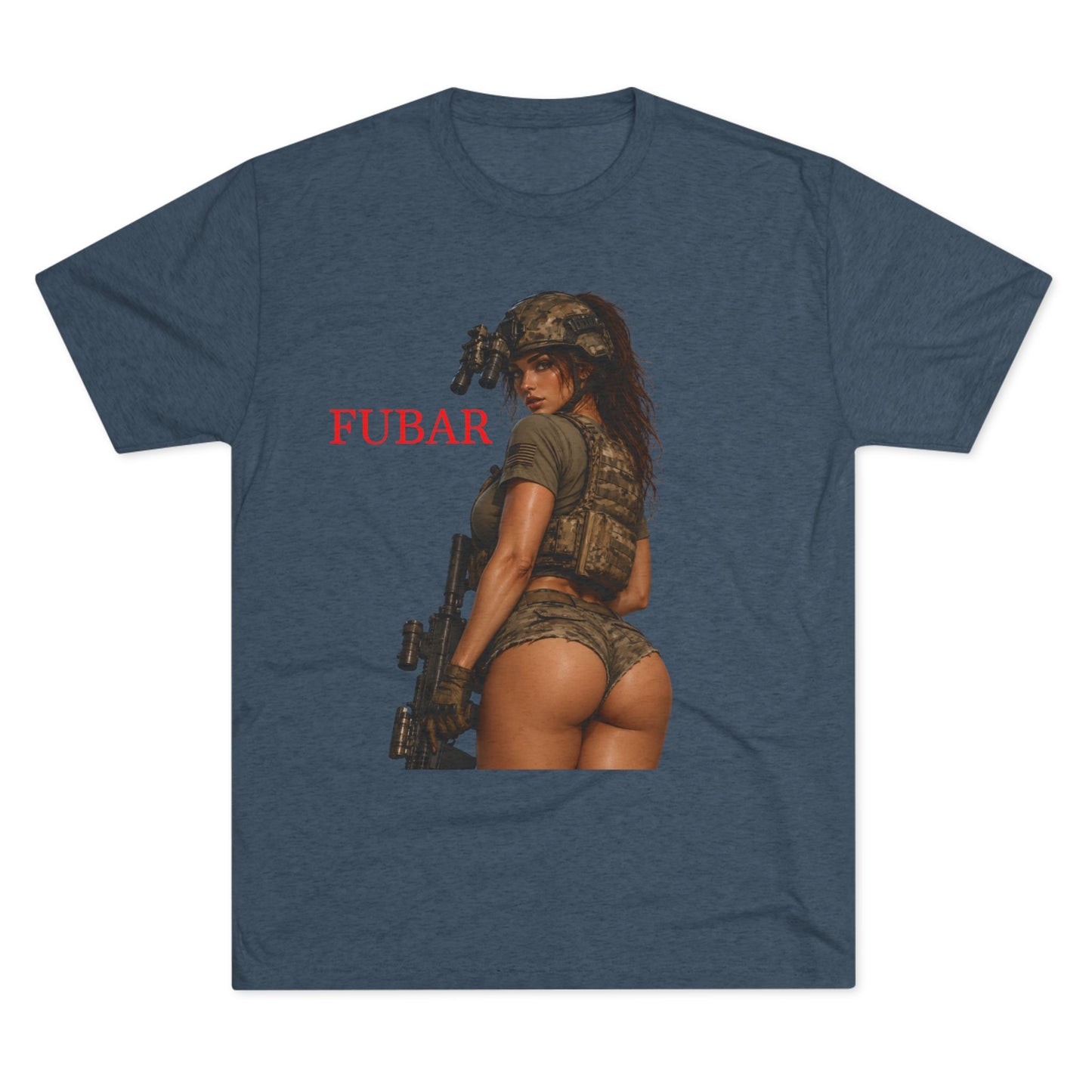 FUBAR Military Skull & Pin-Up Graphic Tee